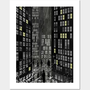 Rain in the City Posters and Art